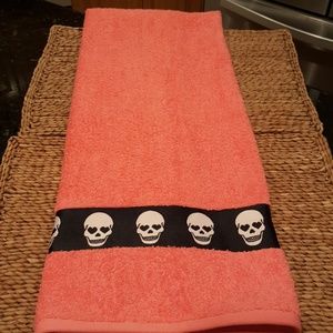 Betsey Johnson Totally Skulls Bath Towel